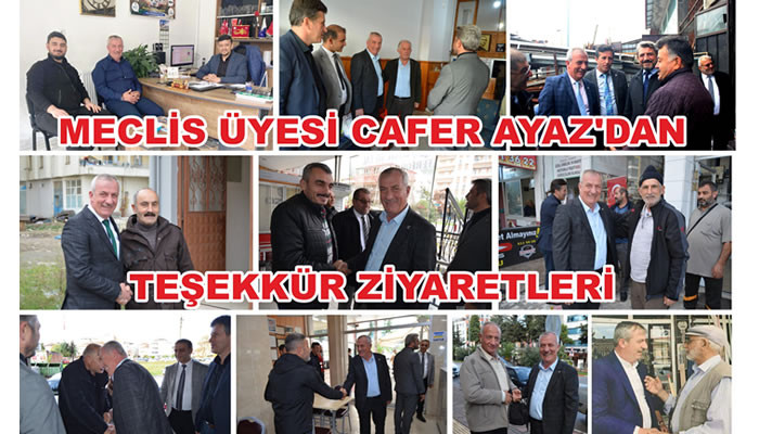 MECLİS ÜYESİ CAFER AYAZ’DAN TEŞEKKÜR ZİYARETLERİ