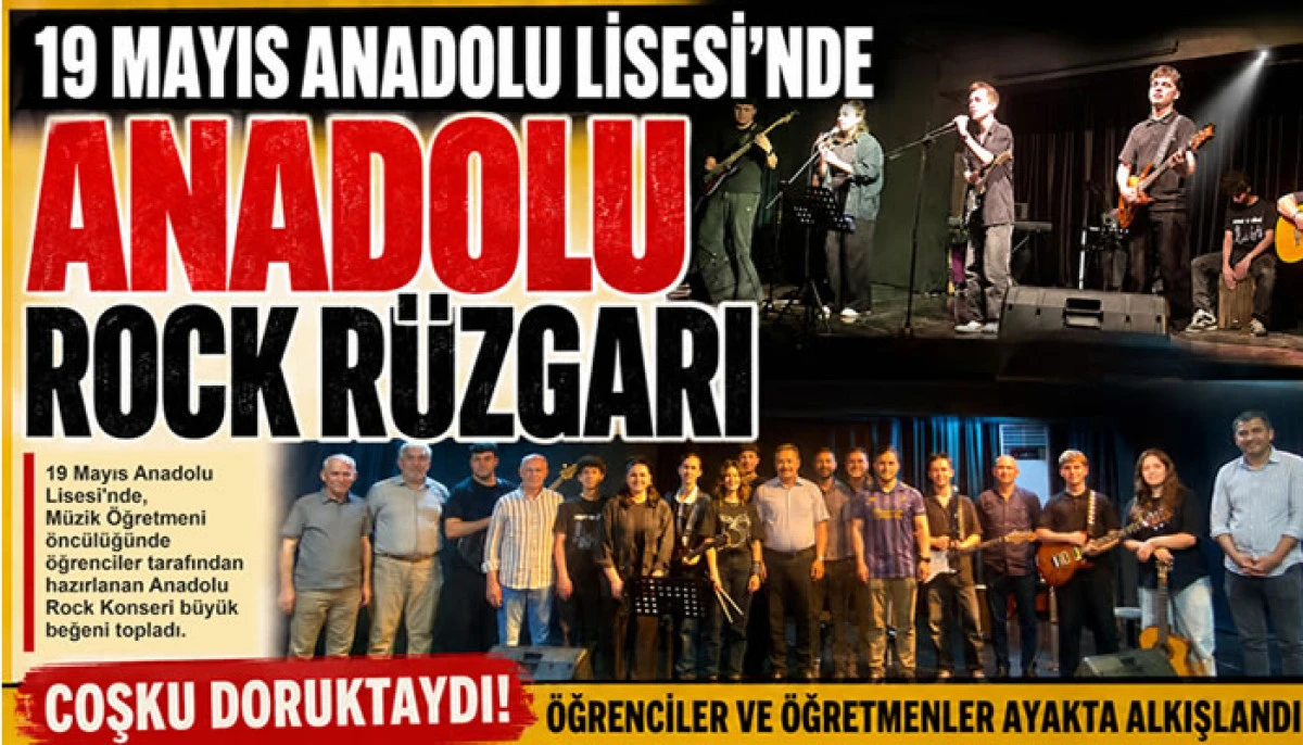 19 Mayıs Anadolu Lisesi&rsquo;nde Anadolu Rock R&uuml;zg&acirc;rı