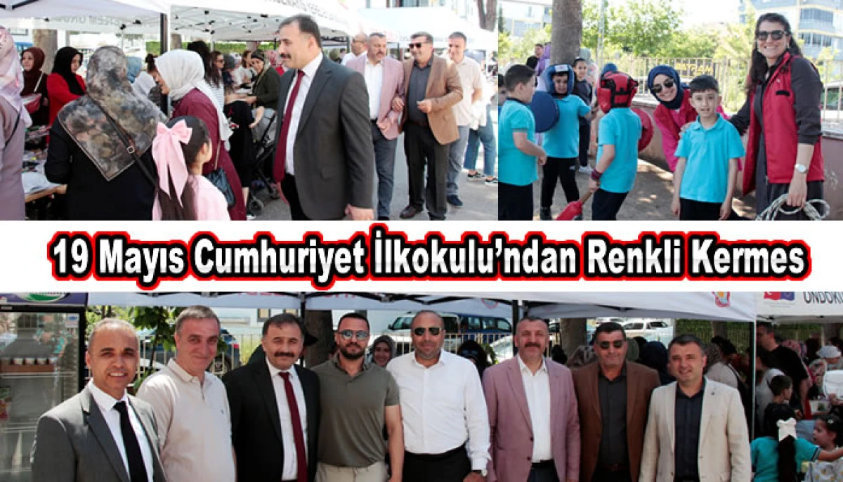 19 Mayıs Cumhuriyet İlkokulu&rsquo;ndan Renkli Kermes