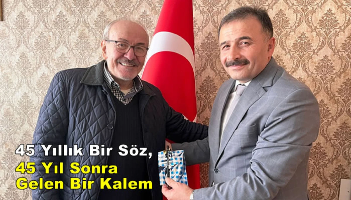 45 Yıllık Bir Söz, 45 Yıl Sonra Gelen Bir Kalem