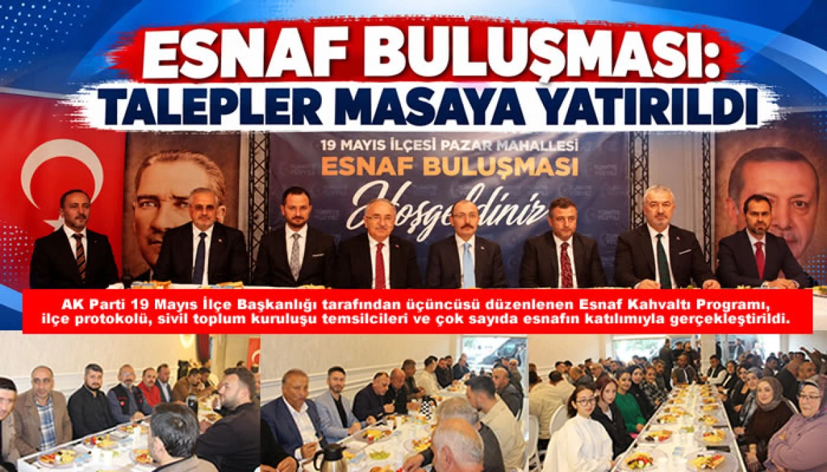 Esnaf Buluşması: Talepler Masaya Yatırıldı
