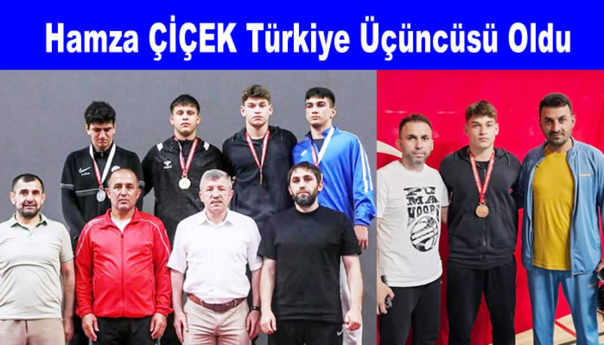 Hamza Çiçek Türkiye Üçüncüsü Oldu