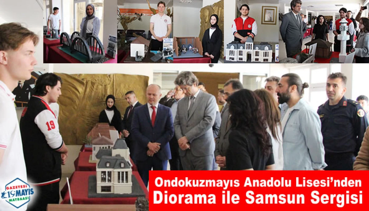 Ondokuzmayıs Anadolu Lisesi’nden Diorama ile Samsun Sergisi