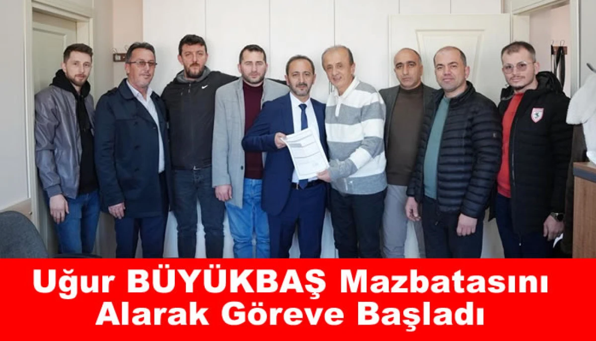 Uğur B&uuml;y&uuml;kbaş Mazbatasını Alarak G&ouml;reve Başladı