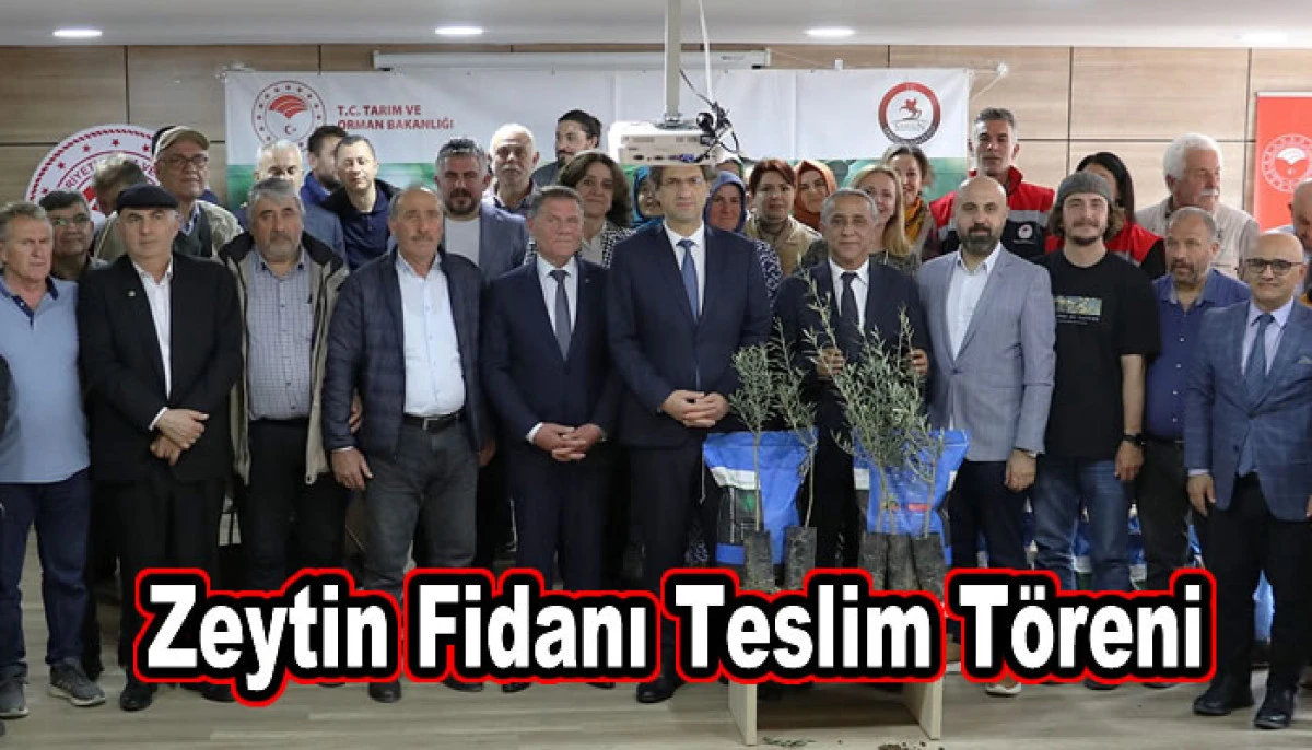 Zeytin Fidanı Teslim Töreni